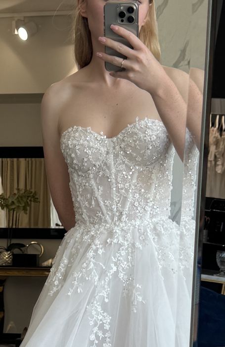 Suknia ślubna Gabbiano OZZIE xs/s + welon salon Madonna