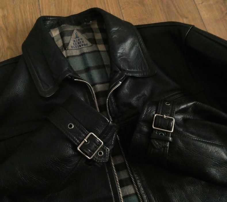 Kurtka skórzana męska AERO skóra PILOTKA biker LEATHER  M/L