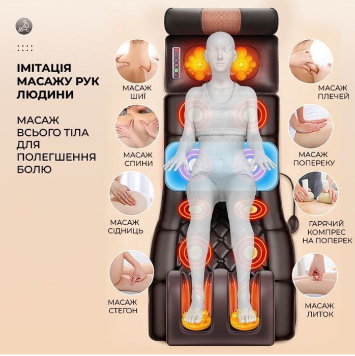 Багатофункційний масажер матрас Weizer ReNova Електричний масажний мат