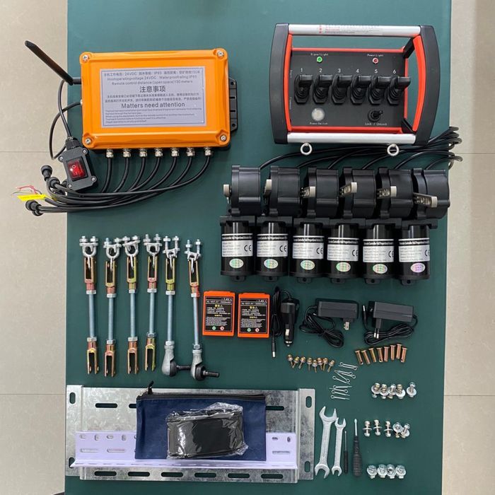 RÁDIOCOMANDO NOVO Kit Completo de 4,5,6 Canais Para Gruas Manuais ###OPORTUNIDADE###