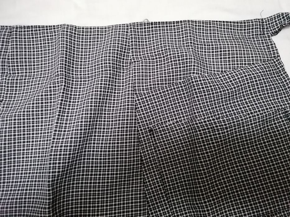 Aventais tons preto e cinza