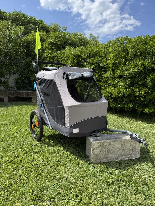 Atrelado P/ Bicicleta - Tam. L cinza/preto Trixie Ref: TX12798