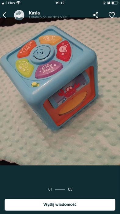 Kostka eduakacyjna dla niemowlaka dziecka