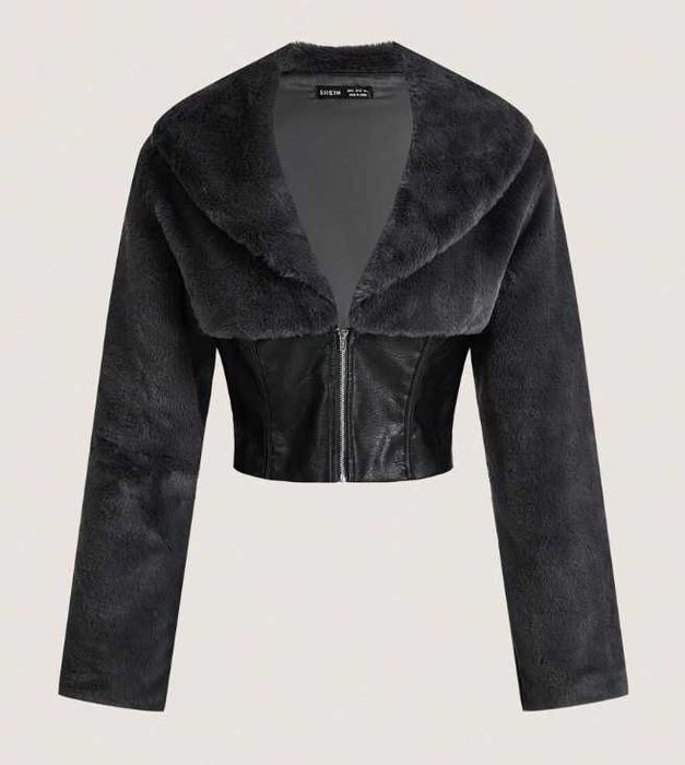 Casaco preto Shein
