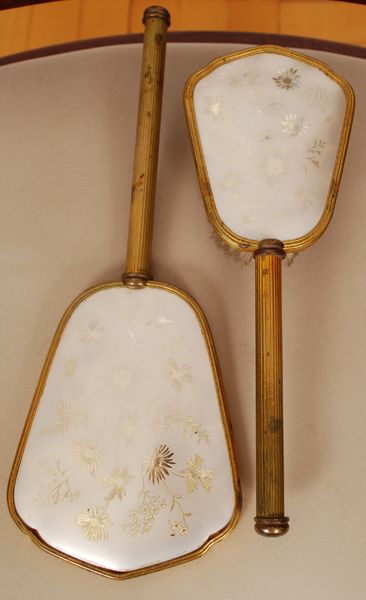 Komplet toaletowy retro z lusterkiem