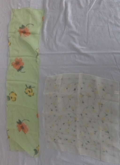 Chusta/szal 95 cm x 24 cm + chusteczka 44 cm x 45 cm -NOWE