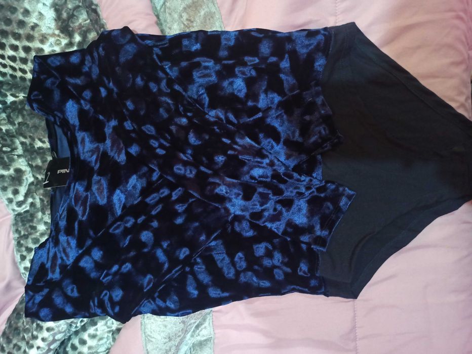 Body azul senhora