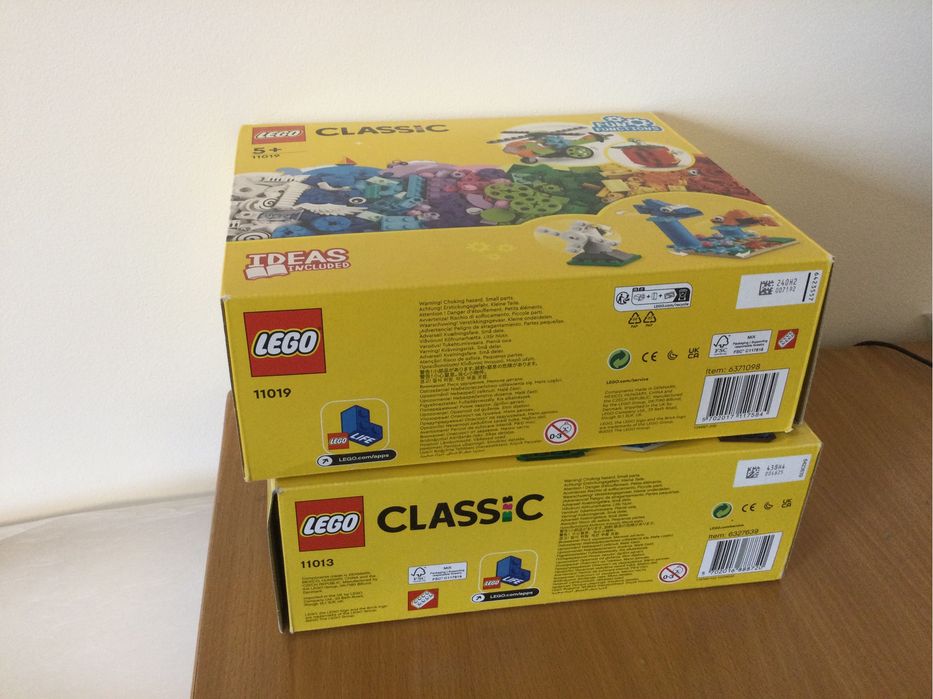 Pudelka po klockach dwie sztuki