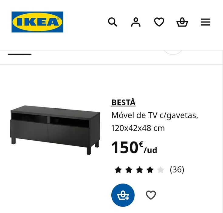 Movel tv ikea besta