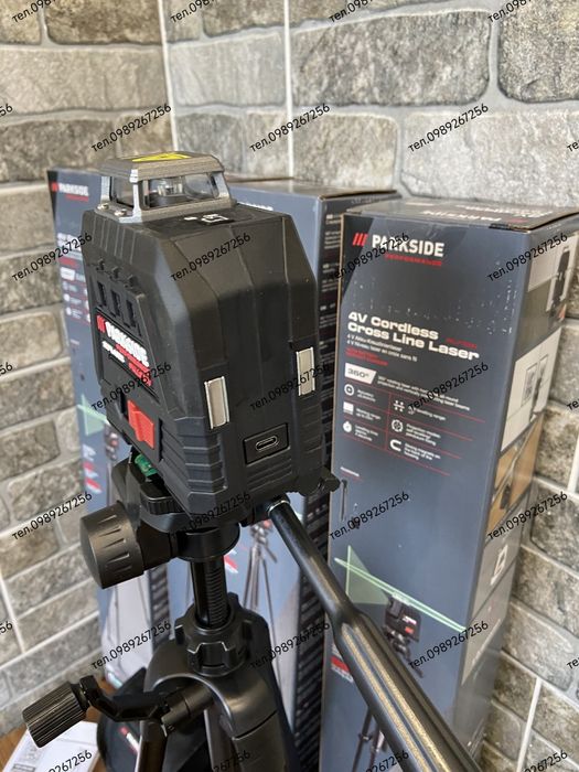 Лазерний рівень зі штативом Parkside Німеччина 360