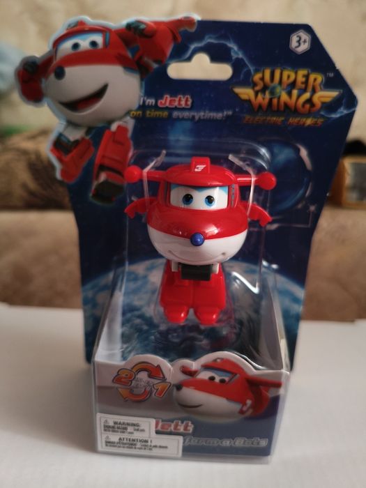 Super Wings набір 4шт. Супер крила Jett, Runi, Curie, Sara