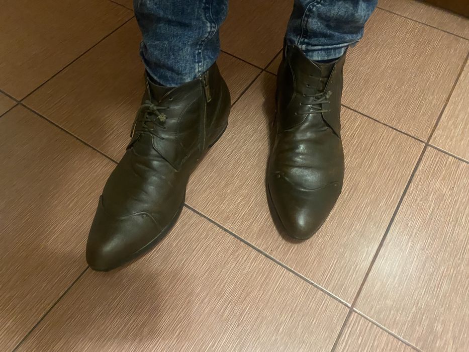 Ботинки натуральная кожа Louls Alberti (кожаные) зимние