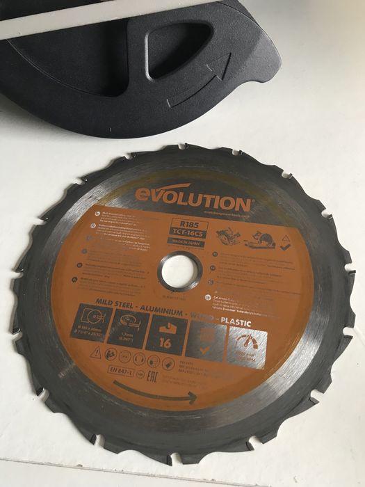 Пила циркулярна Evolution R185 CCSL,паркетка універсальна з Англії
