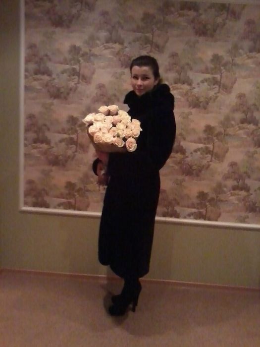 Шуба мутон длинная