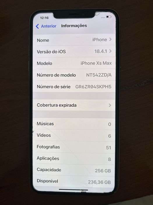 Vendo Iphone XS Max 256Gb
