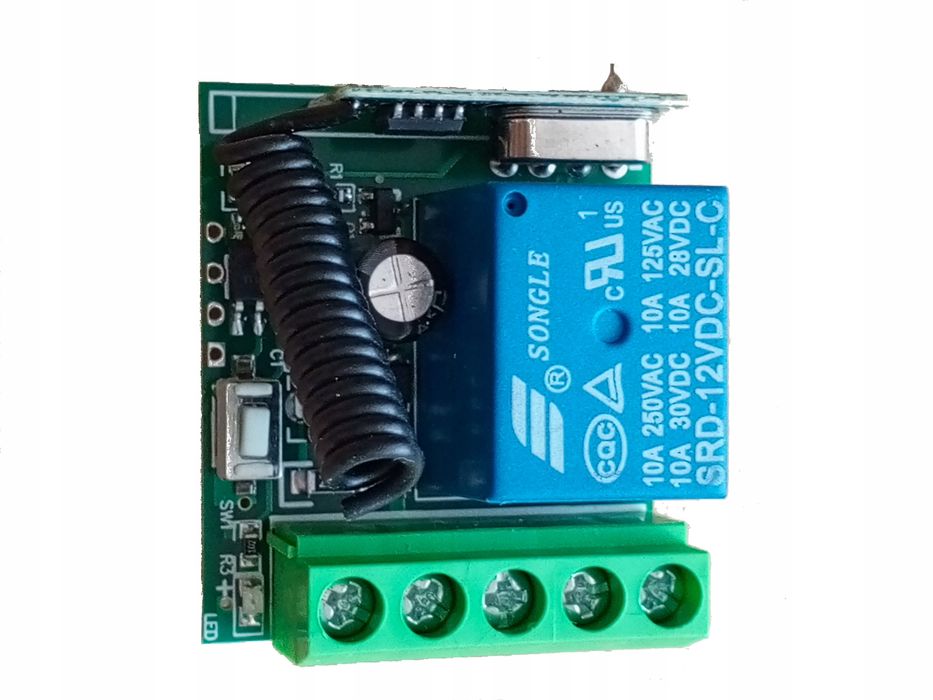1-kanałowy przekaźnik 12V 433MHz