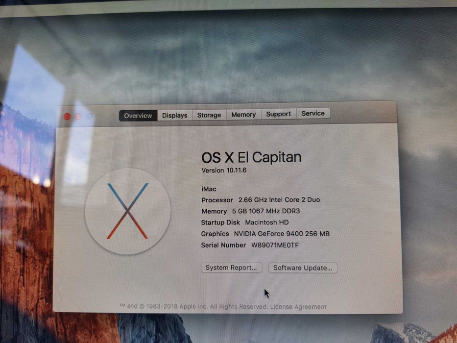 Apple iMac 20" A1224 / Core 2 Duo / робочий