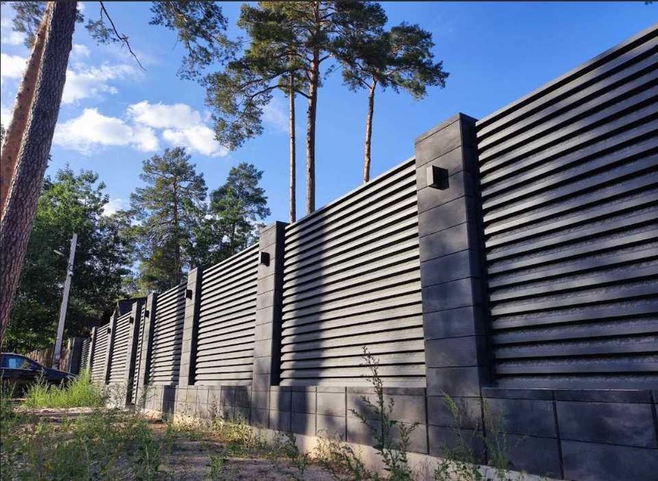 Блок заборний, Декоративний блок для парканів, Смарт модульний блок,