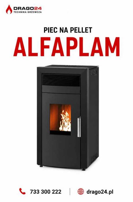 Piecyk na pellet Commo od Alfaplam 12 kW– wersja Hydro (PROMOCYJNA CENA)