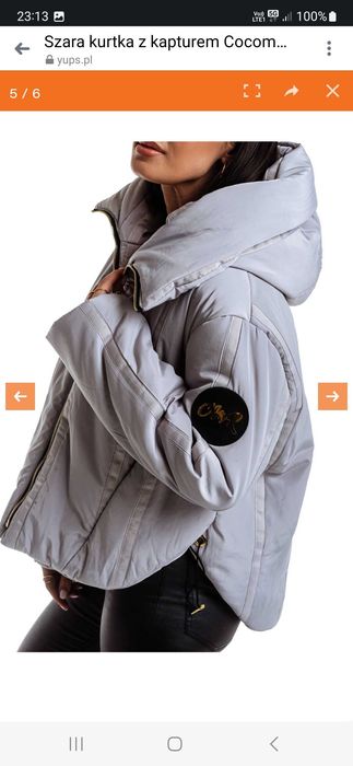 Cocomore Kurtka asymetryczna,szara