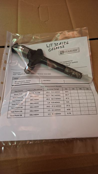 Wtryskiwacz Mazda 2.0Citd Denso Rf7J13H501 Wydruk