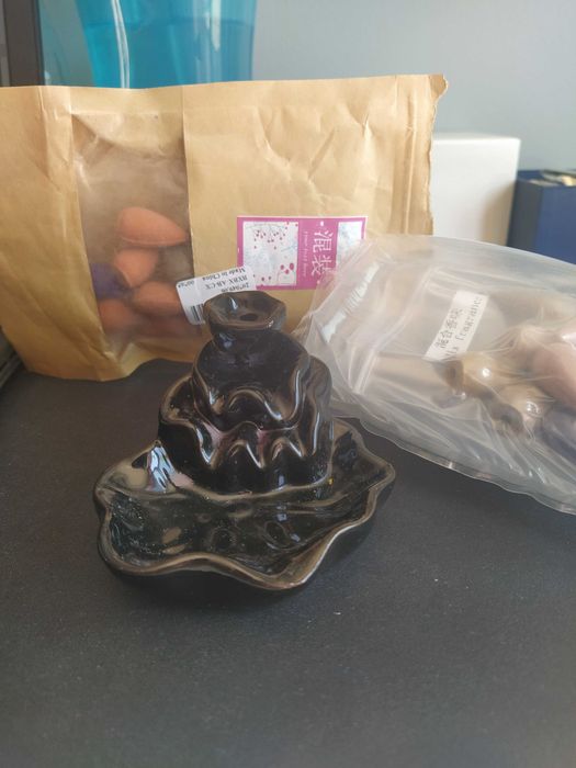 2 Insensos buda + suporte de fonte