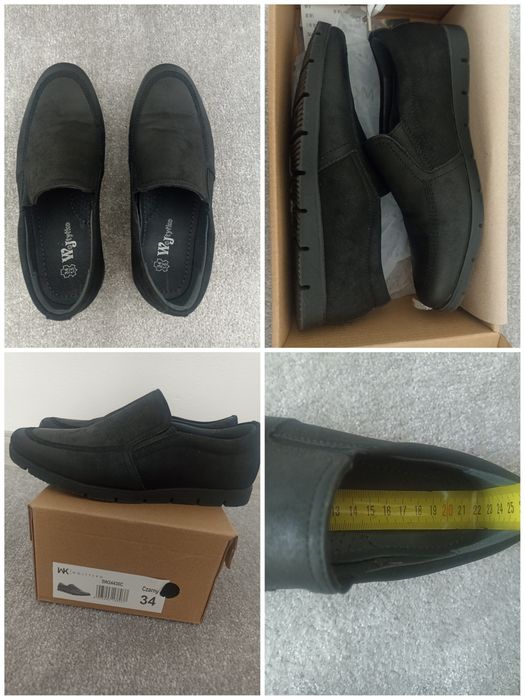 Buty. Mokasyny. Wizytowe. Rozmiar 34.