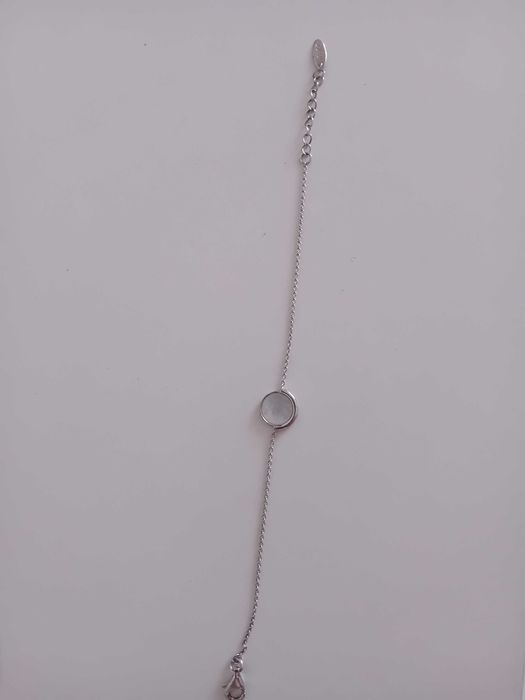 Srebrna bransoletka z kółkiem Apart