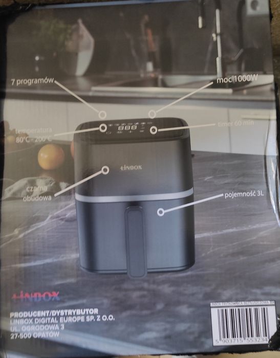 Frytkownica beztłuszczowa LINBOX 3L/1000W