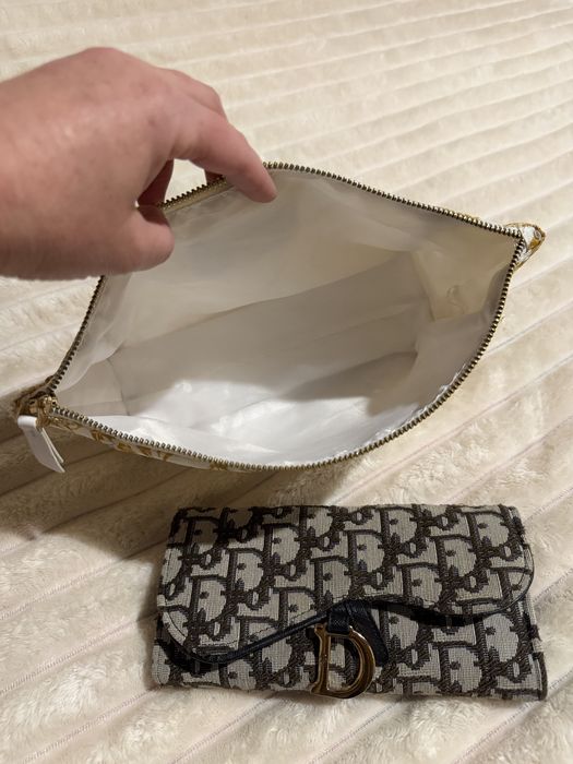 Женский стильный кошелёк Dior Диор на кнопке