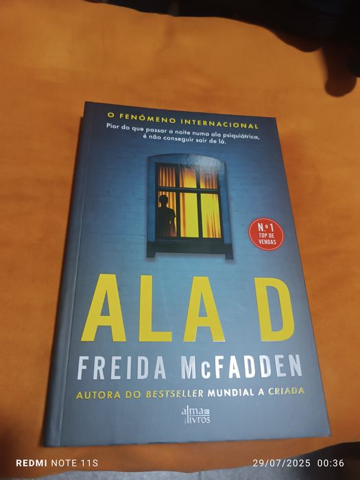 Livro NOVO ALA D da FREIDA McFADDEN autora do Bestseller Mundial a Cri
