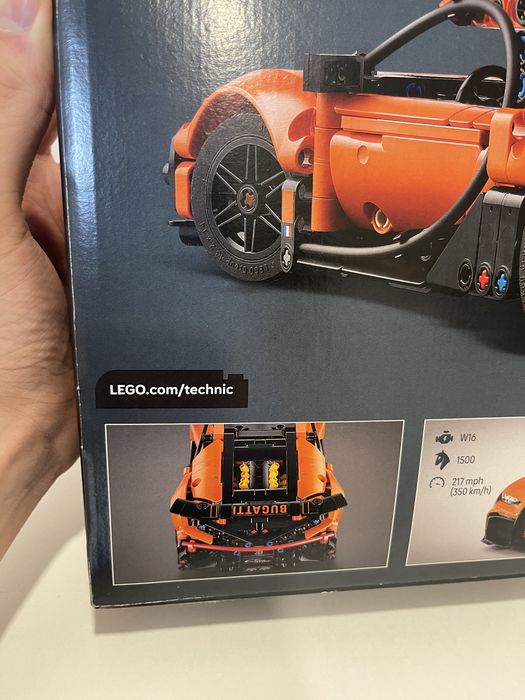 Lego 42222, Bugatti Chiron, Pur Sport, 771 деталі