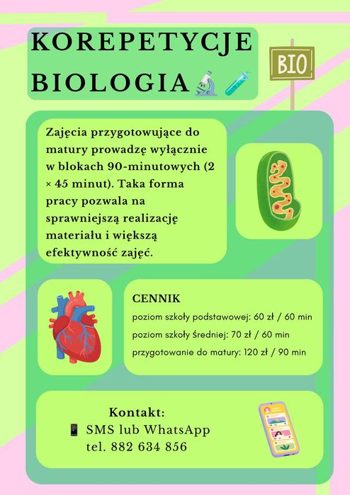 Korepetycje Biologia