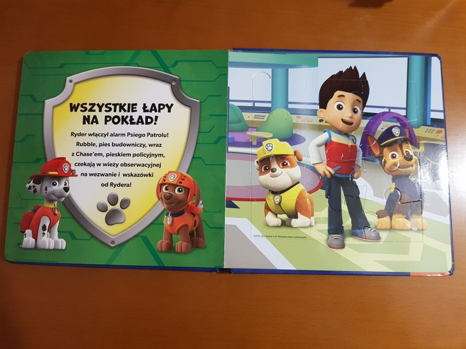 Książka z puzzlami Paw Patrol