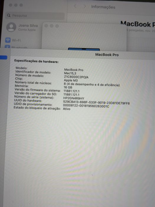 Macbook M3 Pro 2023