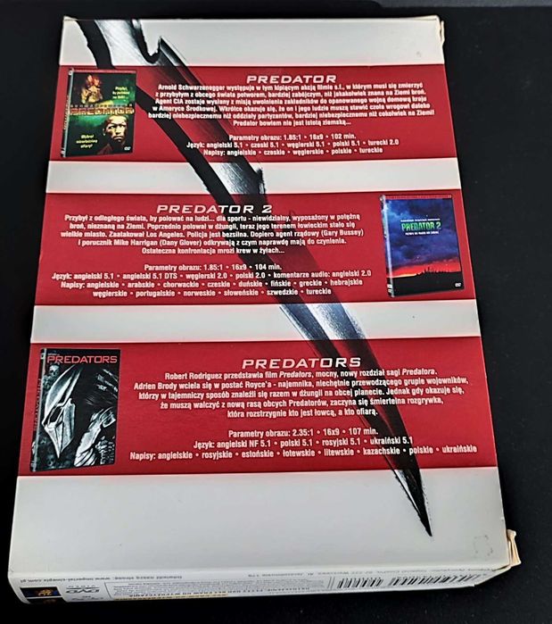 Predator Trylogia DVD