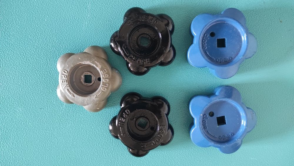 Pokrętła na zawory do butli