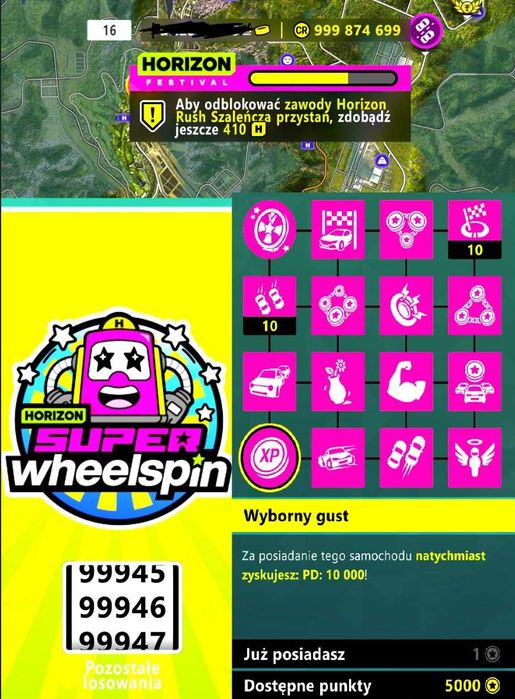 Forza Horizon 6 | PC, XBOX Dodatki do gry CR / SWS / Skill Points / All Car