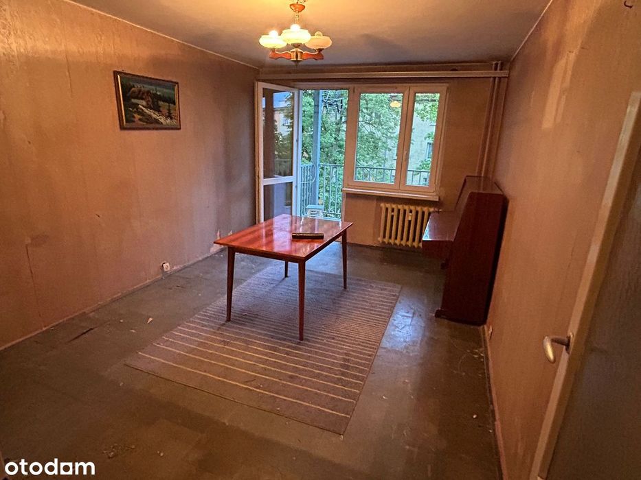 47M2 Do Remontu - 2 Lub 3 Pokoje - Duży Balkon - Możliwość Wykończenia