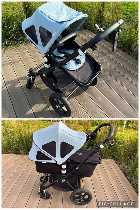 Bugaboo Cameleon 3 wózek 2w1 + akcesoria, czarna rama