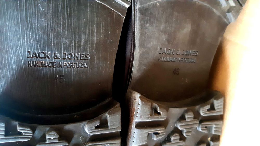 JACK JONES sztyblety oficerki jesień zima hand made PORTUGAL