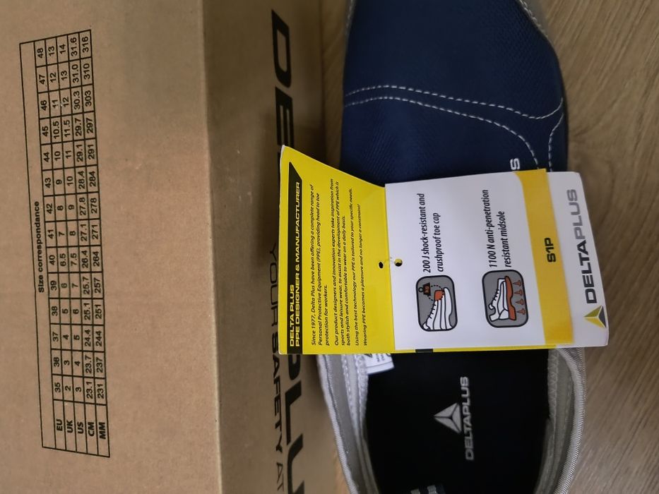 Кросівки робочі, 46 р., Франція, Delta Plus MIAMI,черевики, спецвзуття