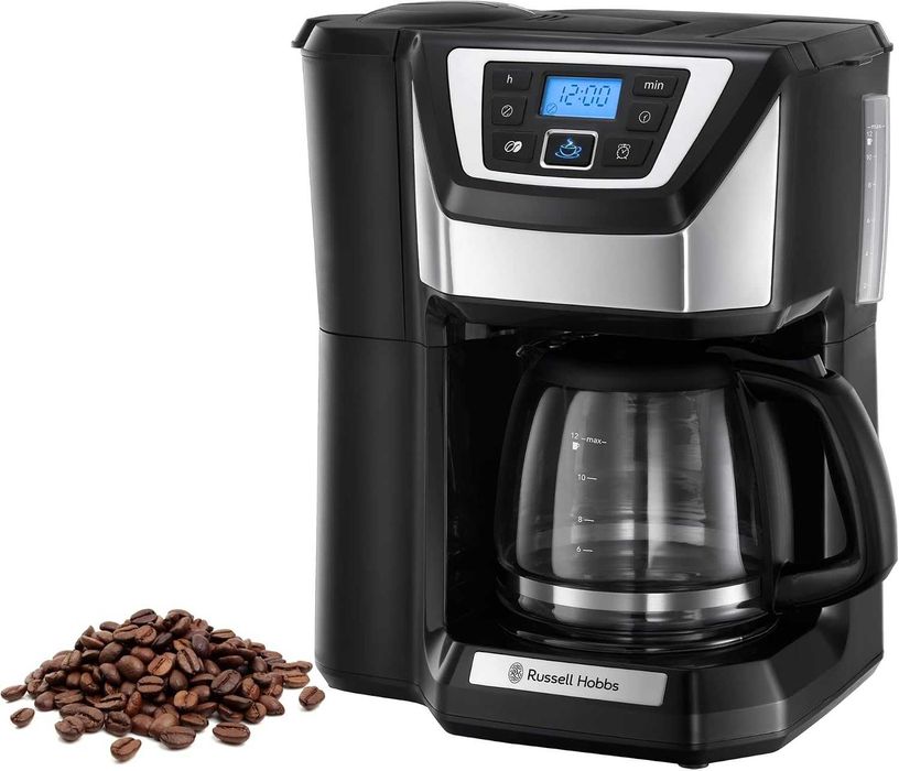 Ekspres do kawy Russell Hobbs Victory 1,5 l – przelewowy z młynkiem, timerem, 12 filiżanek