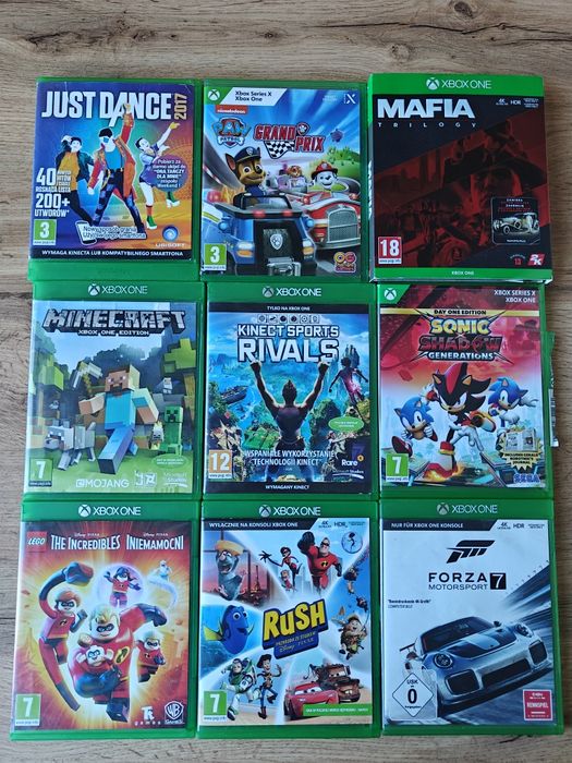 Xbox ONE 1T + Kinect + nowe pady + zestaw gier