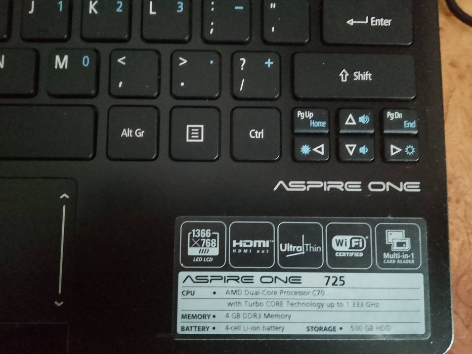 Netbook Aspire one