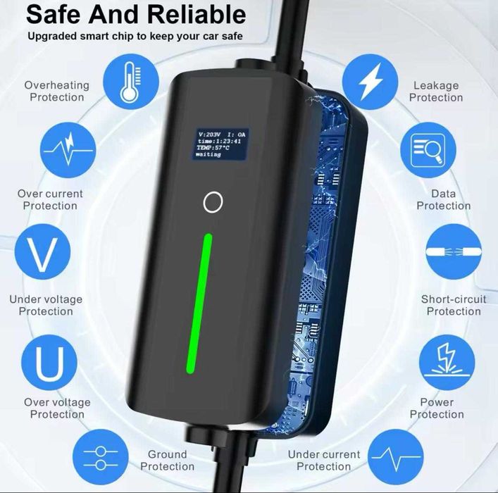 Carregador Portátil 3,5 kw - 16A -Tipo 2 - c/ Bolsa oferta