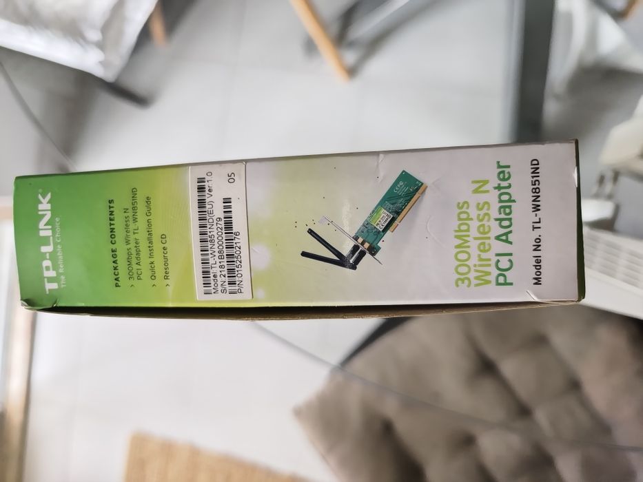 Placa de rede tp-link 300Mps wireless N PCI adapter