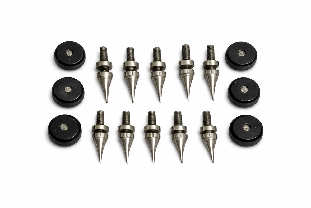 10 Speakers spikes para isolamento de colunas de som