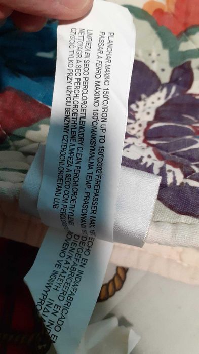 Edredon grande casal florido zara home manta colcha