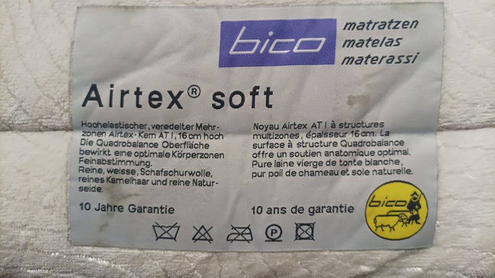Ортопедичний матрац Bico Airtex® Soft (Швейцарія)